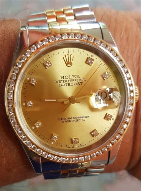 rolex replica gold end diamond 16223|Rolex 16233 price list.